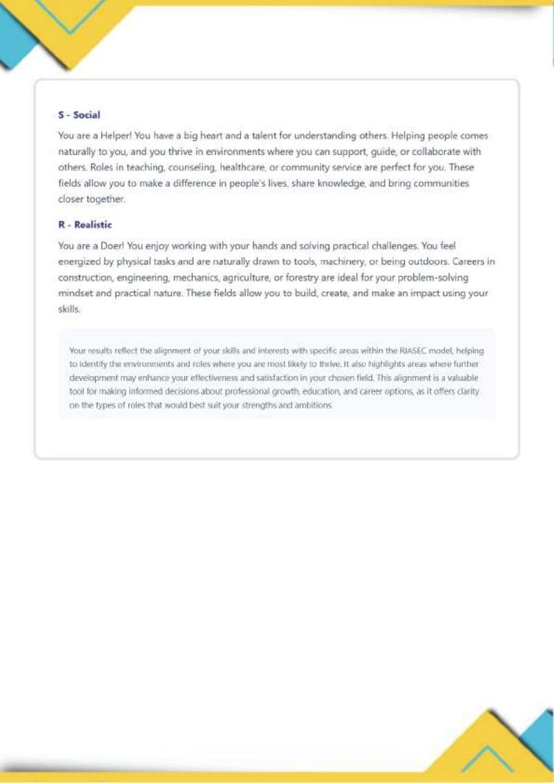 Page 10 of SkillSphere sample report