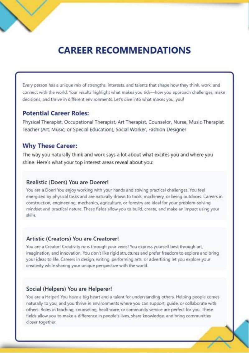 Page 19 of SkillSphere sample report