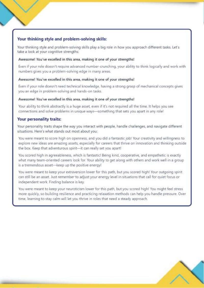 Page 20 of SkillSphere sample report