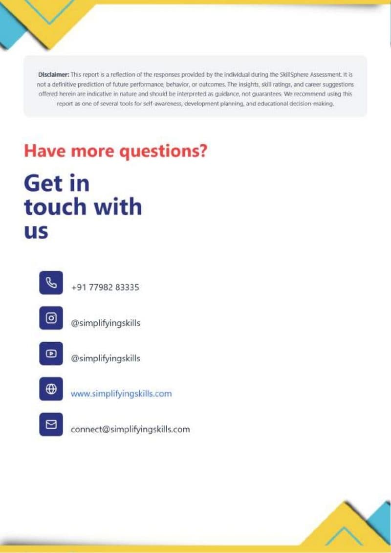 Page 25 of SkillSphere sample report