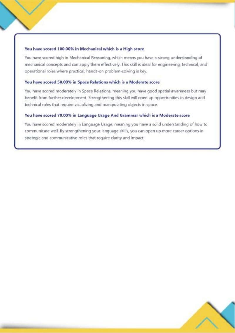 Page 7 of SkillSphere sample report