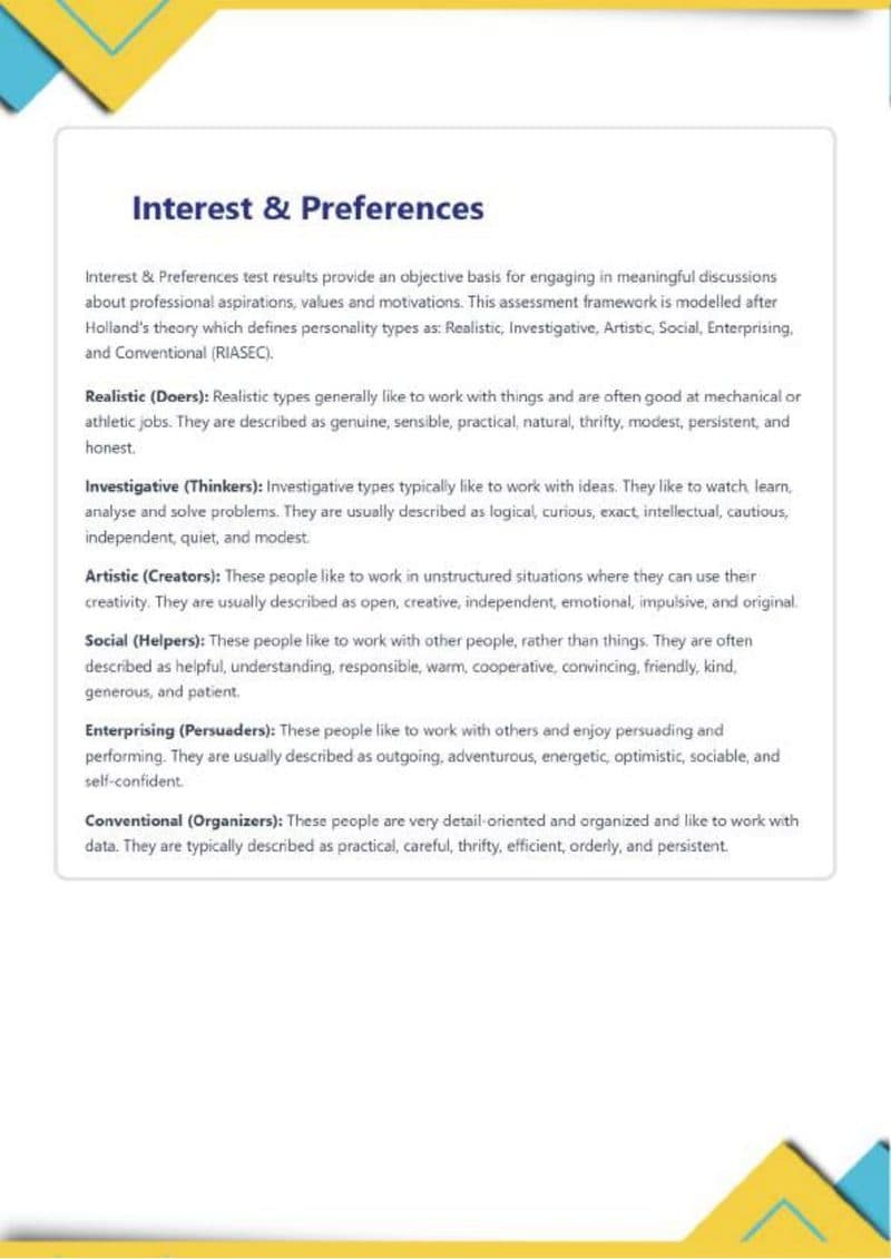 Page 8 of SkillSphere sample report