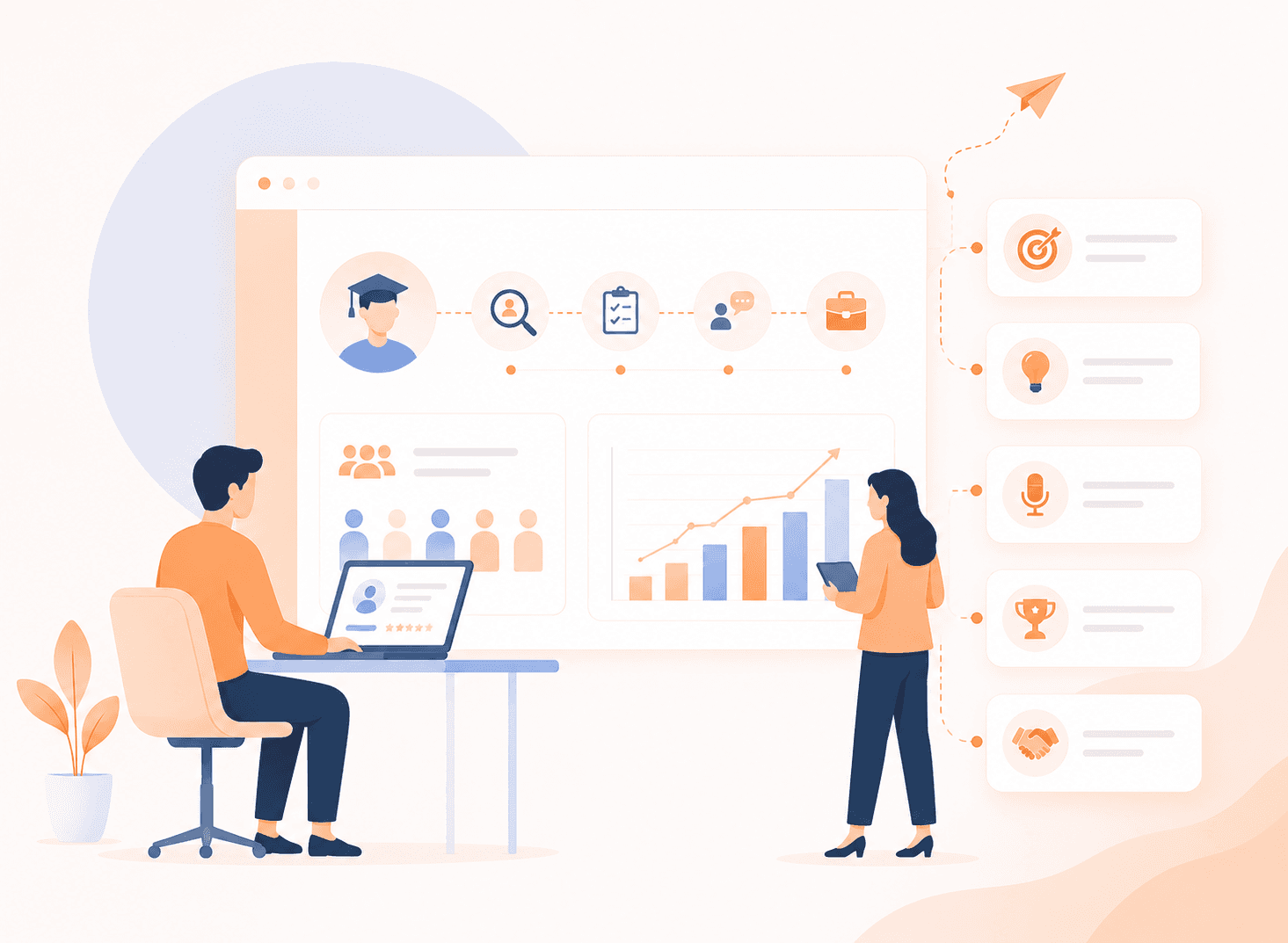 Placement Management Illustration